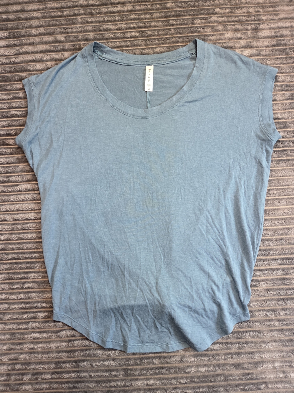 Athleta Light Blue Cap-Sleeve Tank